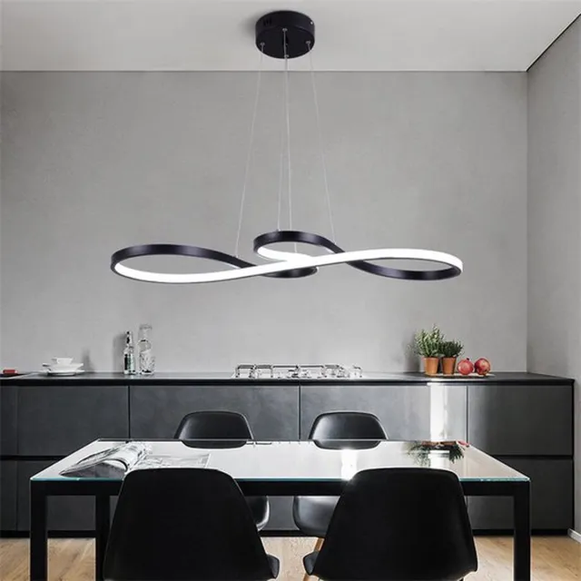 Mrs. Jones Hanglamp - Kroonluchter - Zwart - Woonkamerlamp - 3 Kleuren- Moderne lamp - Eetkamer Lamp - LED Plafondlamp - Plafonniere