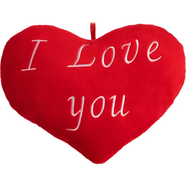 deuba Valentijn Kussen Hart – I Love You – 26cm Rood