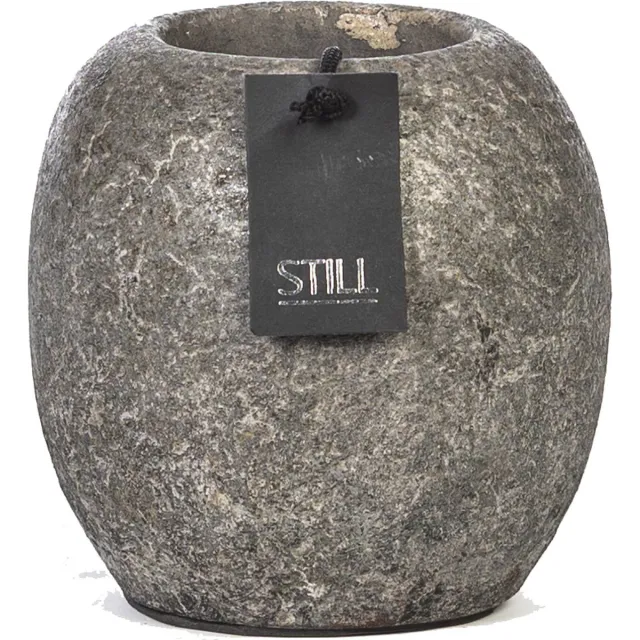STILL Waxinelichthouder - Bol - Earth - Grijs - 11 cm