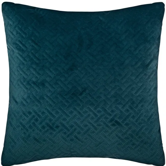 Atmosphera Créateur d'intérieur® Kussen met afneembare hoes van fluweel DOLCE Petrol