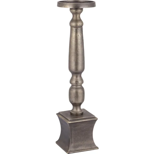 PTMD COLLECTION PTMD Statch Kandelaar - 18 x 18 x 80 cm - Aluminium - Goud