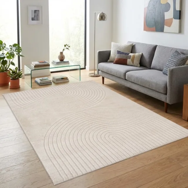 TapisTrend Designer tapijt Beige 80x150 cm Modern, effen vloerkleed met een zacht oppervlak en dichte pool voor de woonkamer, slaapkamer en ontspanningsruimte
