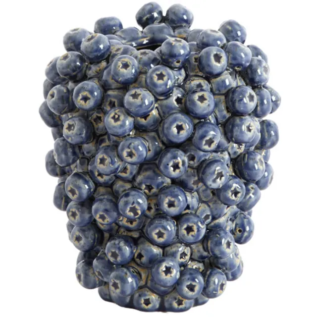Light & Living Vaas BERRIES - 15x14.5x17.5 cm - Blauw