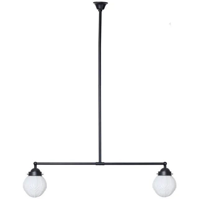 Coloured by Art Moonlight T-lamp 2 lichts Victory - Art Deco Trade Zwart