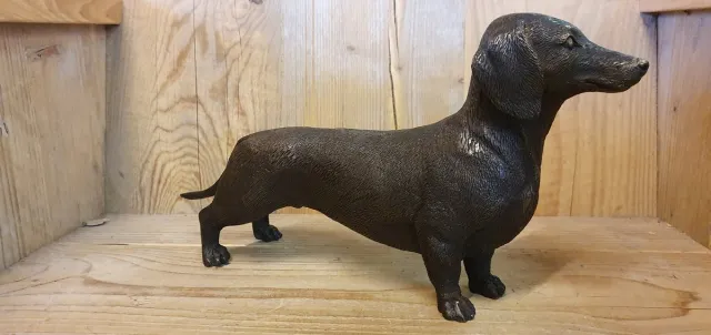 Bronzartes bronzen teckel / hond / teckel