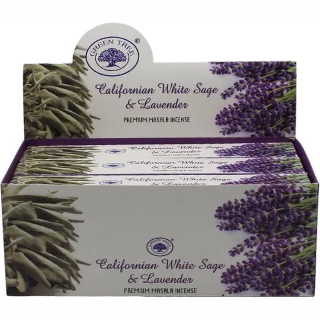 Greentree® Green Tree Californian White Sage & Lavender Wierook (4xpakjes van 15 gr)