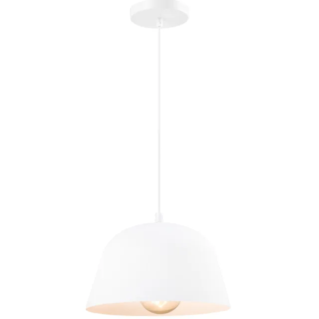 QUVIO Hanglamp modern - Simplistisch design - D 30 cm - Wit