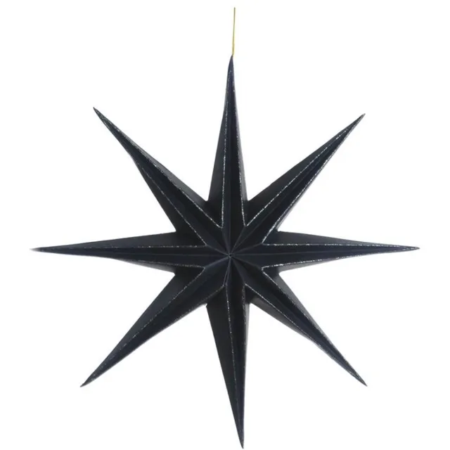 House of Nature Hanger ster papier Ø28cm zwart
