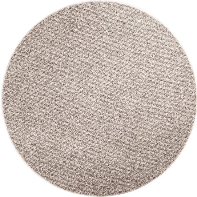 DÉJA Living Vloerkleed Rond Ø200cm - Laagpolig Lichtgrijs Polypropyleen - Yvoire