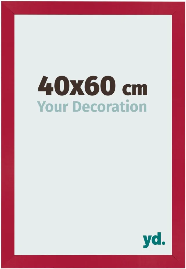 yd. Your Decoration - Fotolijst 40x60 cm - MDF - Rood - Bologna