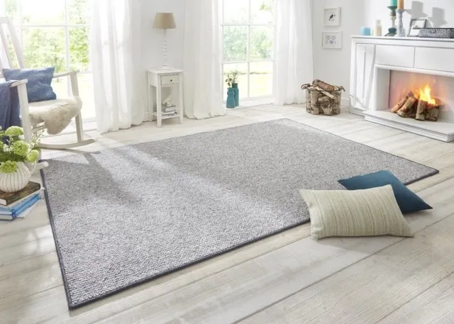 flycarpets Tufted Vloerkleed - Wollen Look - Grijs - 80x200 cm
