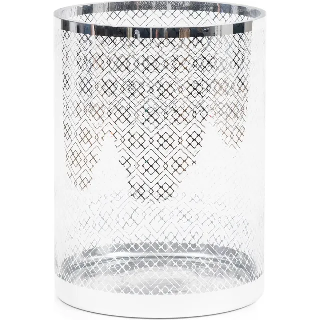 Riviera Maison Windlichten voor Binnen - RM Chain Hurricane - Zilver - 1 Stuks