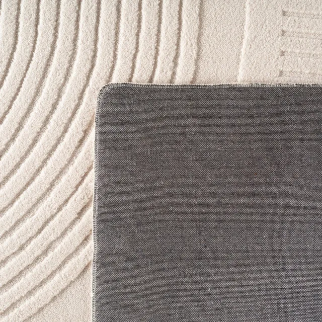 MrCarpet Vloerkleed Scandinavisch Wit hoog/laag Rosa Mrcarpet taupe