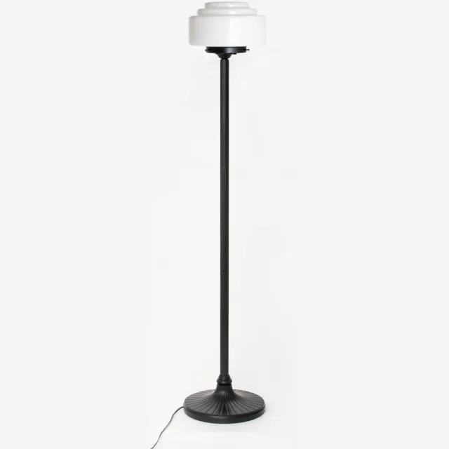 Coloured by Art Vloerlamp Getrapt Ø 25 Moonlight - Art Deco Trade Zwart