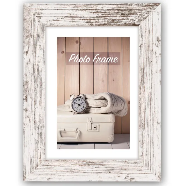 Zep Houten Fotolijst V21576 Nelson 6 White Wash 13x18cm Wit