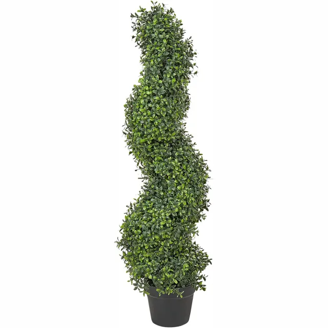 Beliani SPIRAL TREE - Kunstplant - Groen - 98 cm - Synthetisch