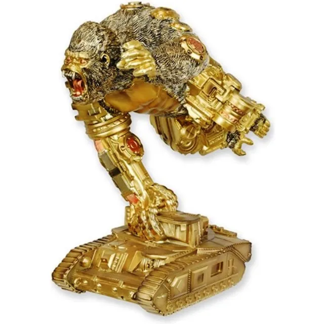 JB Boutique Trukado - Steampunk Gorilla op de Tank - beeld - hoogte 30,6cm goud-brons