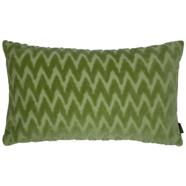 Mars & More Cleo Kussen chevron groen 30x50cm