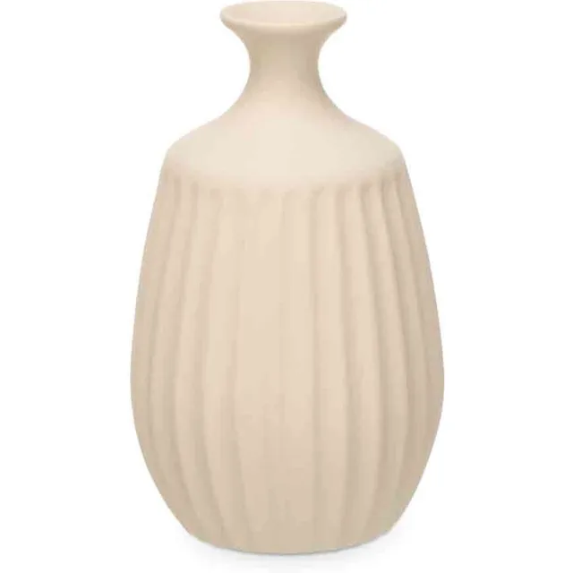 Giftdecor Bloemenvaas Antique Athena - creme wit - keramiek - 27 x 48 cm - Klassieke design vaas met historisch en modern karakter