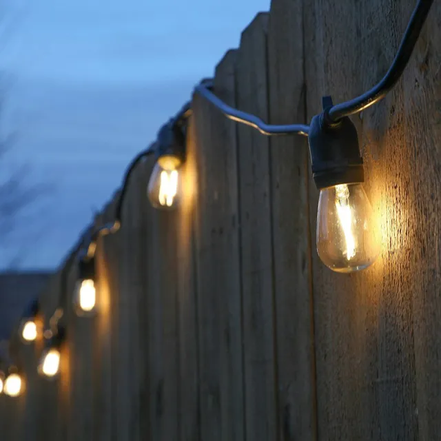 KS Verlichting Party 20 Lichtsnoer Helder Wit Incl. kunststof LED's Zwart