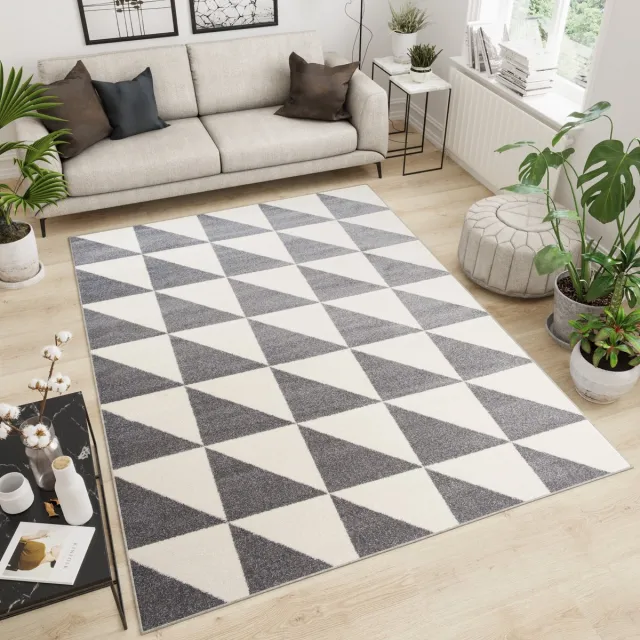 Tapiso Maroko Vloerkleden Tapijt Woonkamer Carpet Lichtgrijs 6