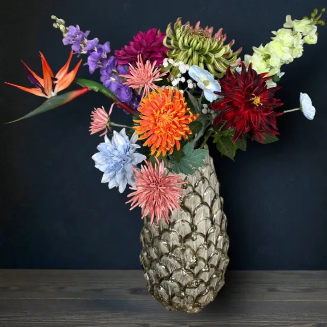 Luviore Zijde bloemen met Real Touch afwerking - high end Kunstbloemen - zijden boeket - Bloemen Meerkleurig