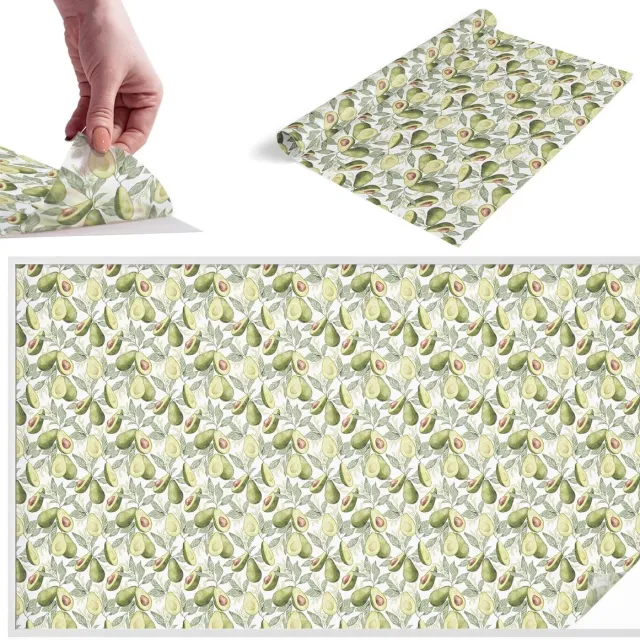 TULUP Raamfolie Anti inkijk - Avocadobladeren Melkglas Folie - 200x116 cm - Groente Anti inkijk Raamfolie Glas in Lood - Zonwerende Raamfolie - Voor de keuken, hal en woonkamer - Privacy Folie Raam Glas in Lood Groente - Avocadobladeren