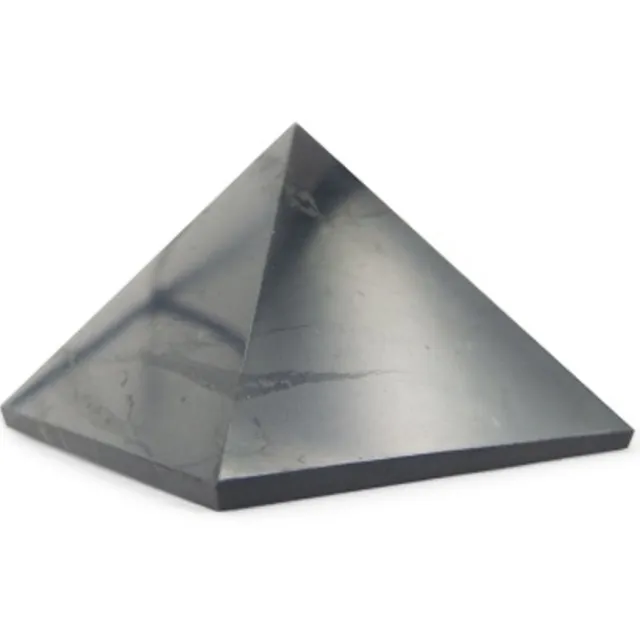 Ruben Robijn Shungit 5 cm edelsteen piramide Zwart