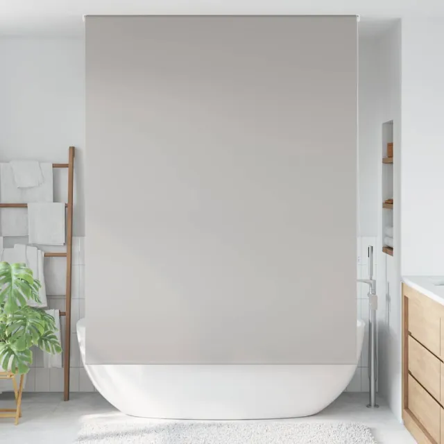 vidaXL Doucherolgordijn 150x240 cm stofbreedte 146 cm grijs