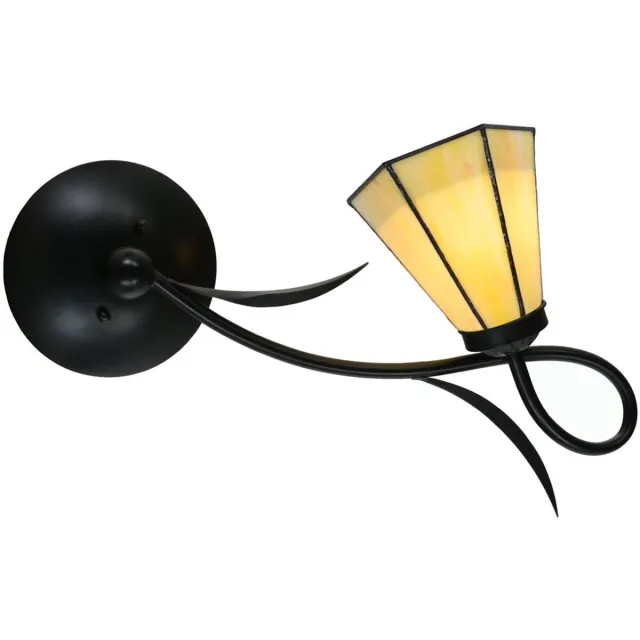 Coloured by Art Tiffany Wandlamp / Plafonnière Lovely Narcissus - Art Deco Trade Geel