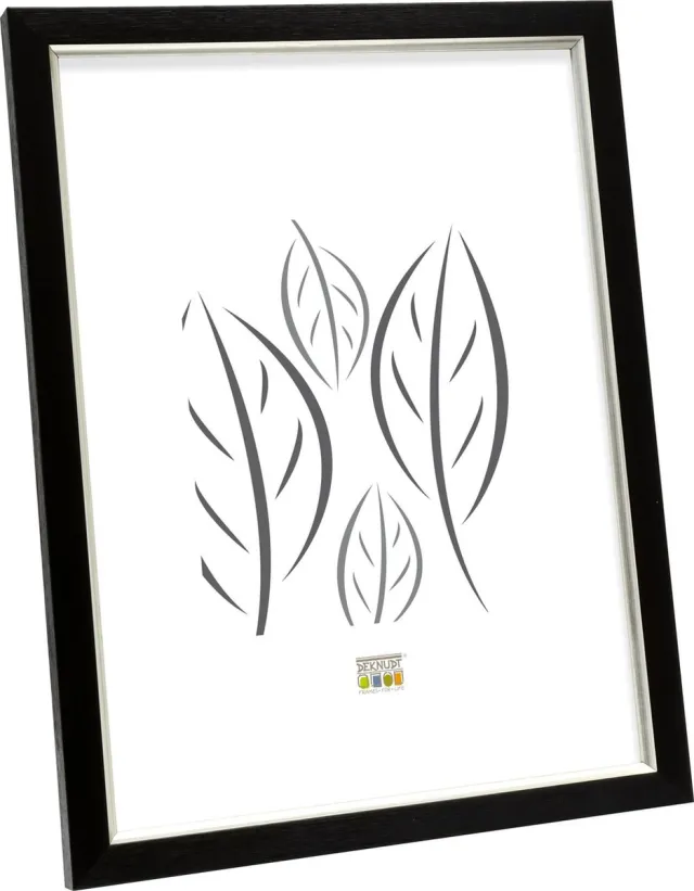Deknudt Frames fotolijst S46AF2 - zwart met biesje - foto 15x20 cm