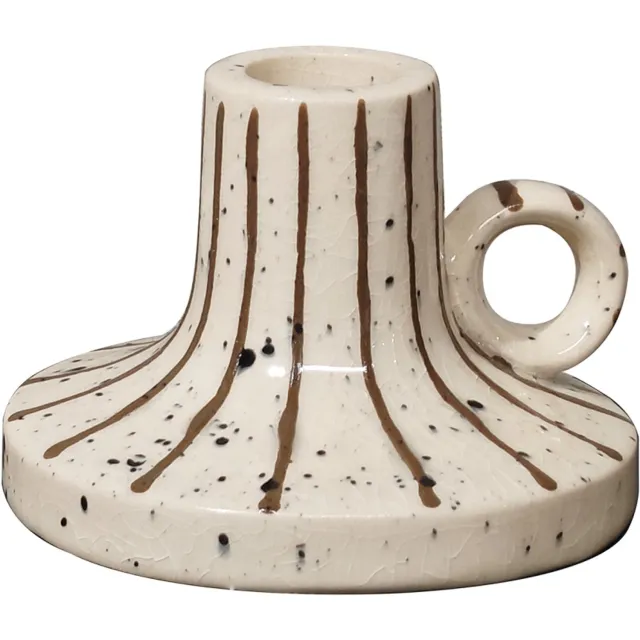 Homebound by Kolony Aardewerk kaarsenstandaard Sable Off-white