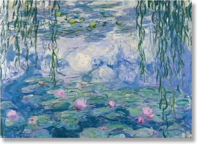 Lanzfeld (museumwebshop.com) Poster, 50 x 70 cm, Waterlelies, Monet blauw
