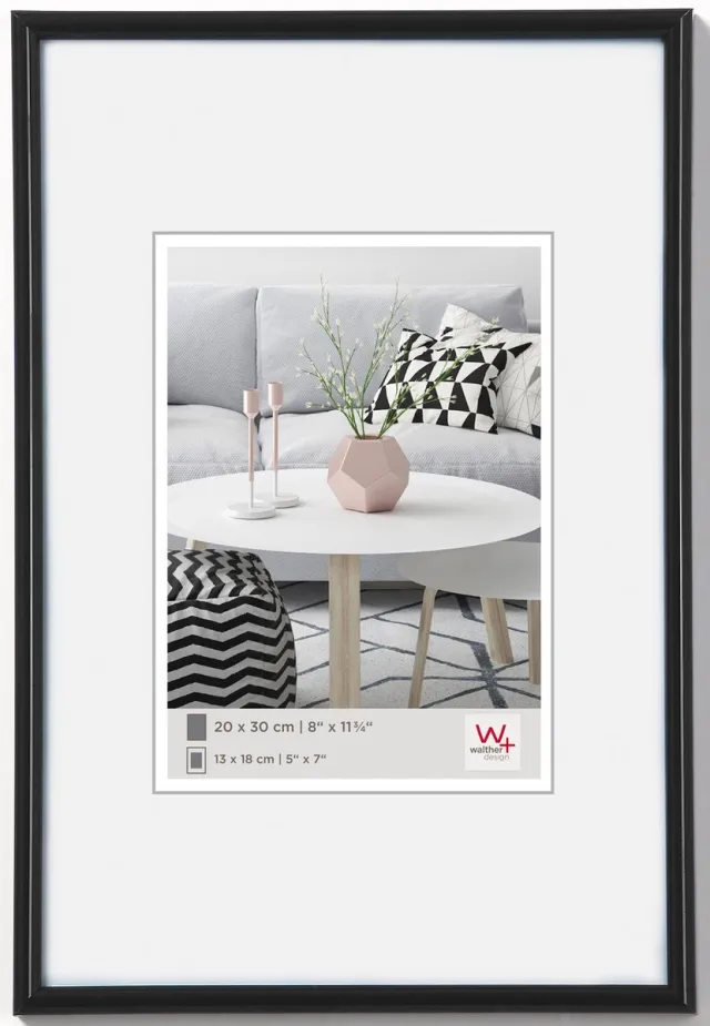 Walther Galeria - Kunststof lijst - Fotoformaat 20x30 cm - Zwart