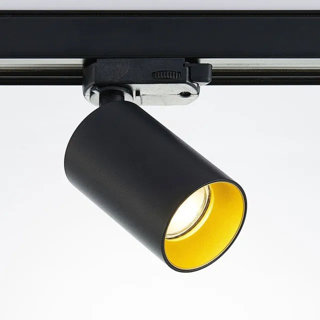 ARCCHIO railverlichting - 1licht - aluminium - H: 17 cm - GU10 - zwart