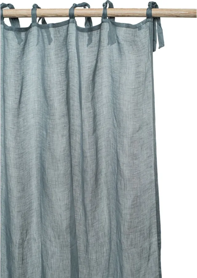 Pimlico Gordijn / Vitrage | Lidi - 100% Linnen - Grijs - Sheer Design - 160x280 cm