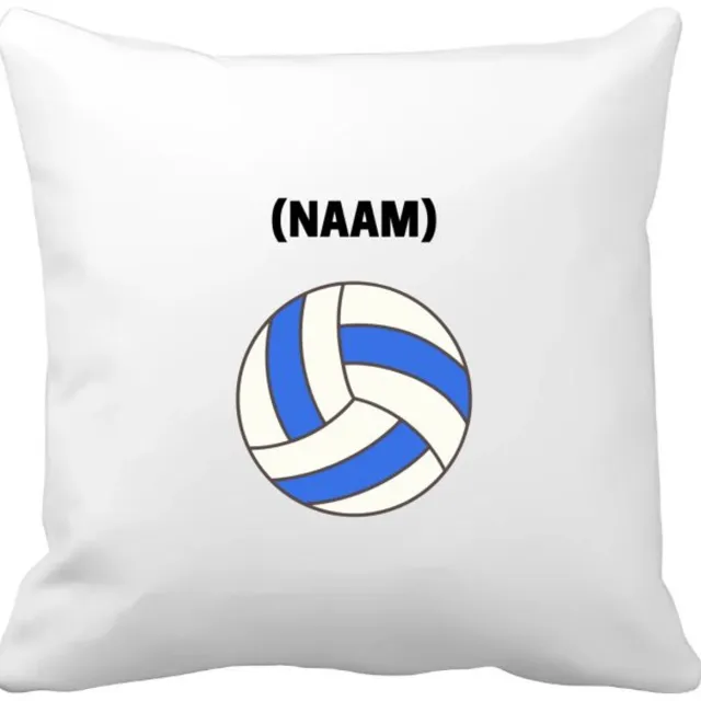 Akyol volleybal met eigen naam Kussen hoes - Volleybal - volleybalster - sport - 40 bij 40 cm Multicolor