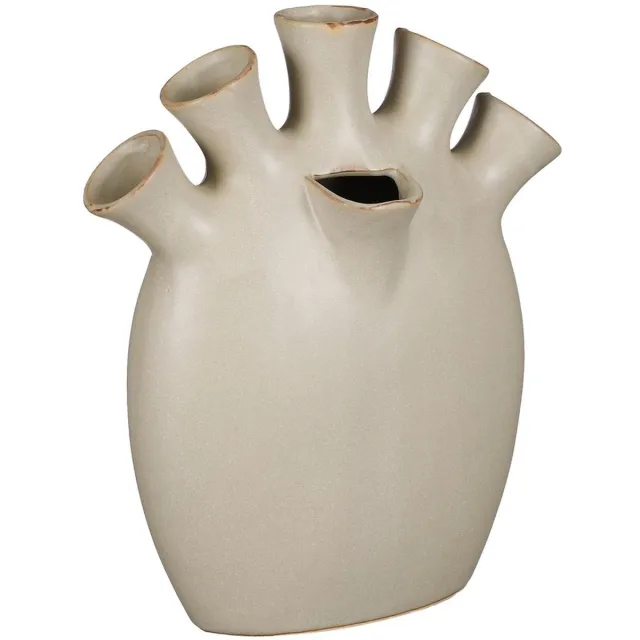 Mica Decorations Saul Vaas - 26x14x30.5 cm - Keramiek - Grijs