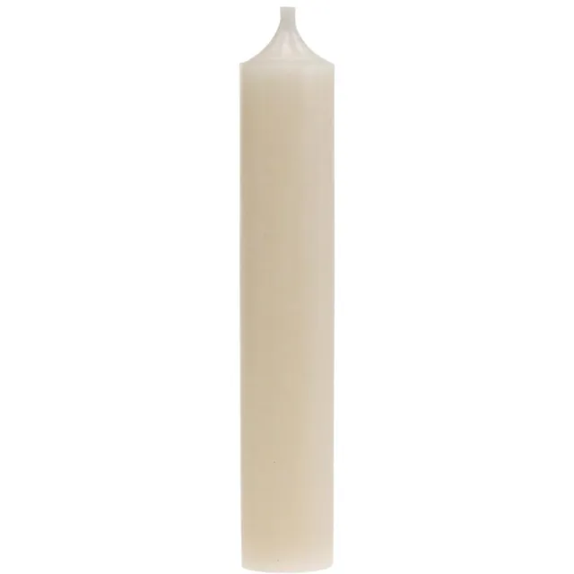 Viana Stokkaars wit crème kaars decoratie 120mm/Ø21mm 6 st, 6 Stück
