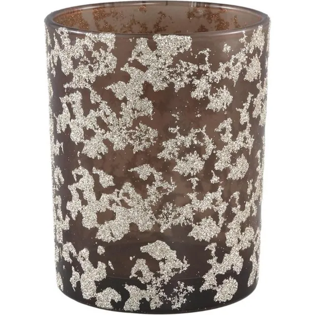 PTMD Theelichthouder Shiny Bruin - 12 cm