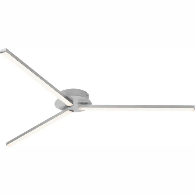 Briloner Leuchten GO Plafondlamp Plafonnière - LED - 15W - 3 lichts - Aluminum Kleur aluminium