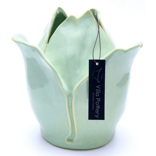 Villa Pottery Vaas - Villa Pottery - Woondecoratie - Decoratie - Porselein - Waterdicht - Rosedale 1_3 M.Green Reactive Groen