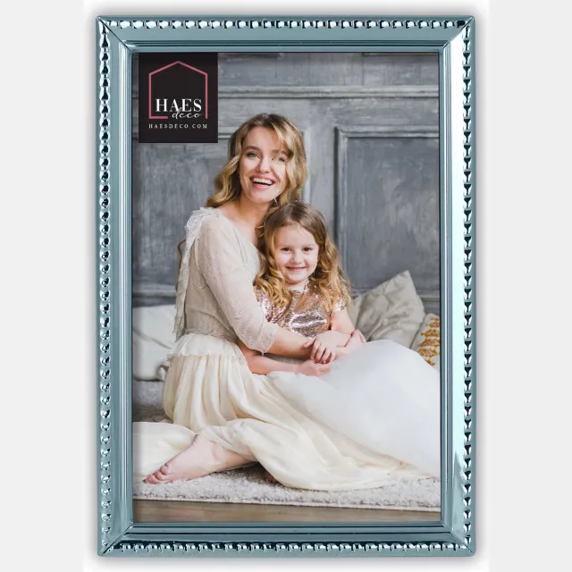 HAES deco Verzilverde Fotolijst Parma voor 1 foto van 7x10 cm - VP12410 verzilverd