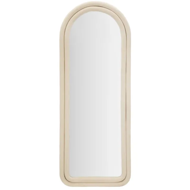 Mauro Ferretti Spiegel Cloe Cream Velvet 60×4×160 cm Crème
