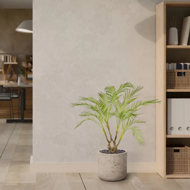 maxifleur Kunstplanten Areca kunstpalm 90cm Groen
