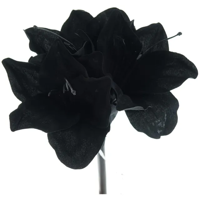 Gasper Amaryllis Zwart als de nacht 50 cm - Kunstbloemen