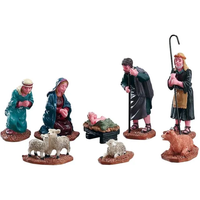 Lemax Nativity Figurines - Set van 8 Kleurrijk