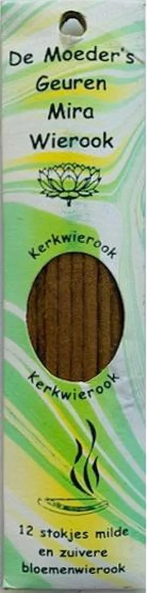 De Moeder's Geuren Wierook 12 stokjes kort kerkwierook Moeders Geuren / Mira Wierook - India