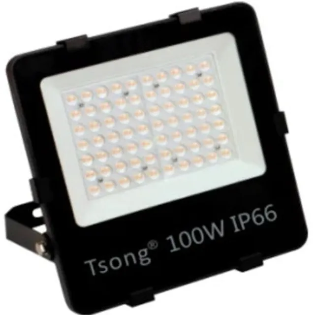 Tsong LED Schijnwerper 100W - 15.000 lm - Koelwit 4000K - 90° - IP66 - 5 jaar garantie