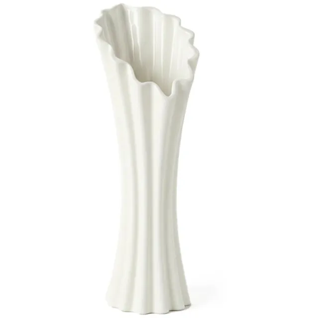 Homexclusive Vaas Wit - Bloemenvaas - Keramische Vaas - Sculpture Vaas